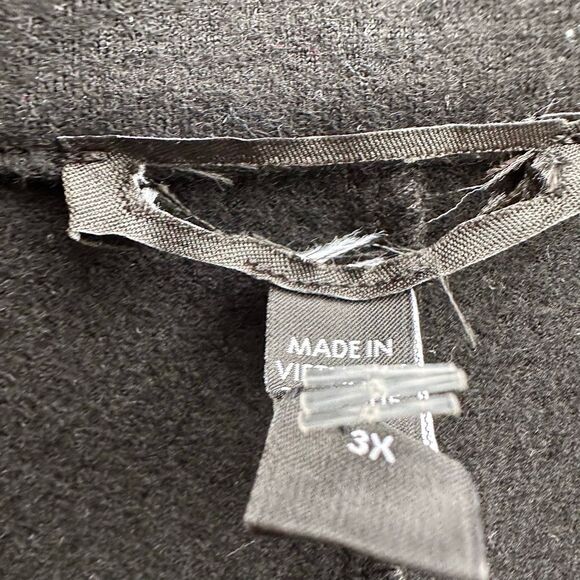 Eileen Fisher $398 felted Wool Jersey Blazer black 3X NEW - Picture 10 of 12